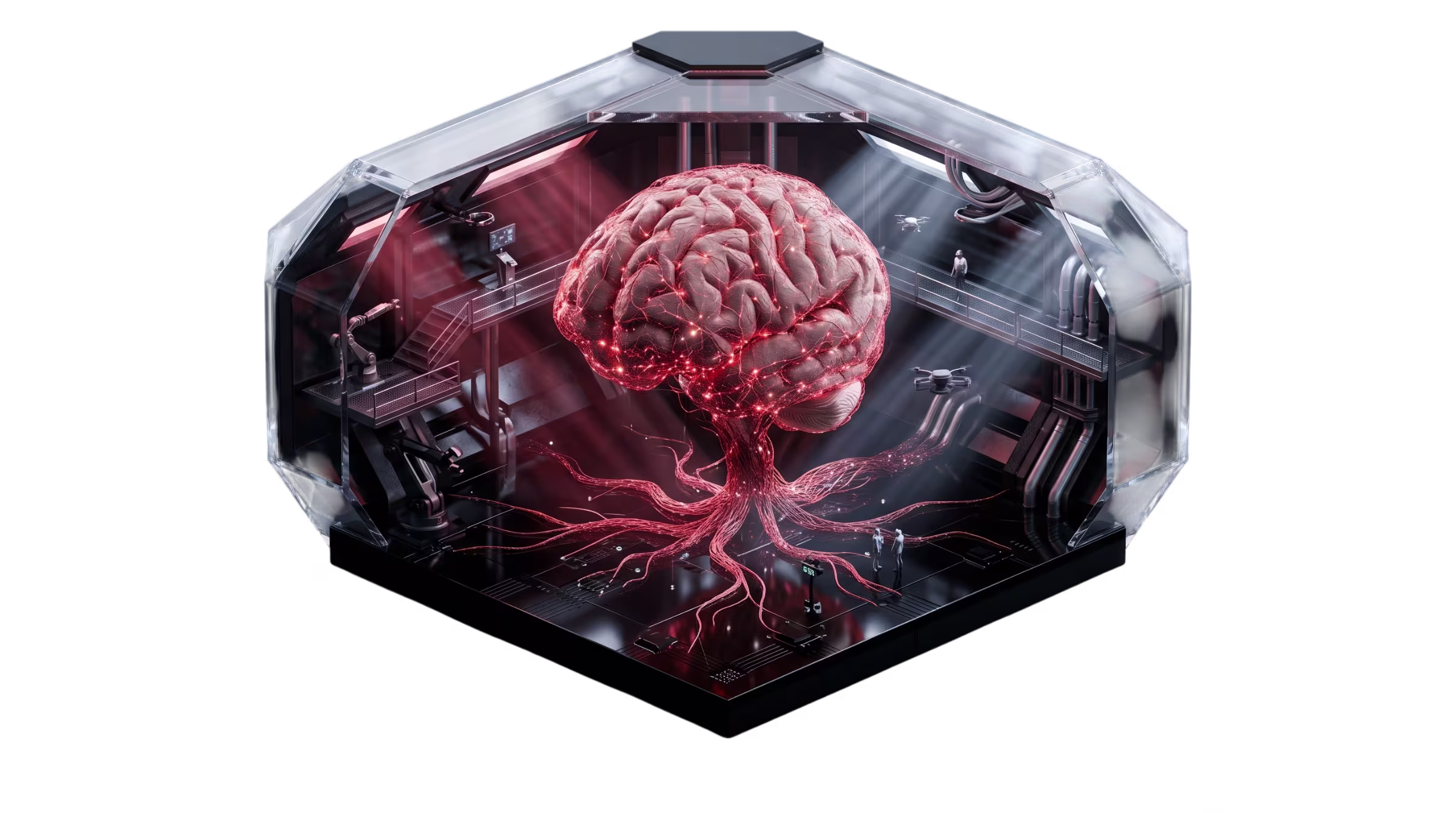 Cortical Mesh Symbiosis